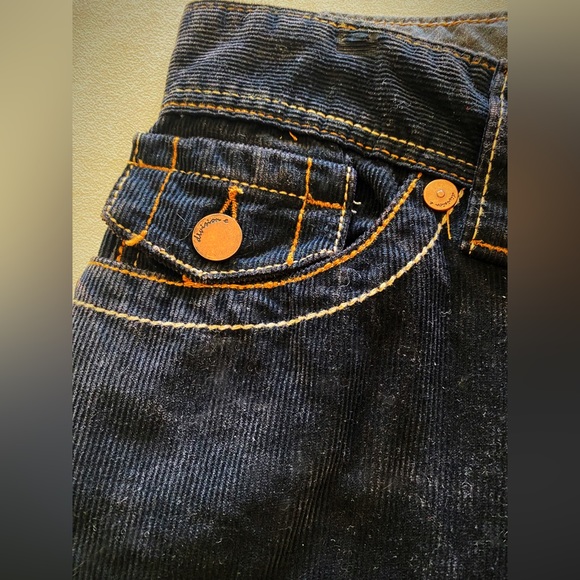 Navy Brushed Jean Boot Cut Sz 30 Division E Mens - Picture 9 of 10